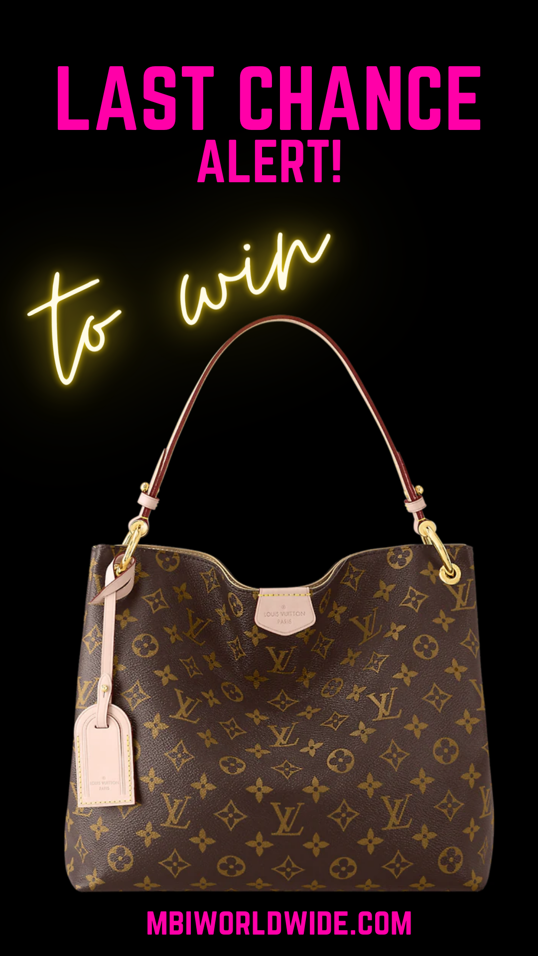 Absolutely! ðŸ™Œ Donâ€™t miss out on your last chance to win this stunning Loui Vuitton from MBI Worldwide Background Checks and Drug Screening! ðŸŽ‰ Swing by booth 112 before 1 pm today and get your name badge scanned during #ASHHRA. Trust us, you donâ€™t want to miss this opportunity! #MBIWorldwide #BackgroundChecks #DrugScreening #LastChance #GiveawayAlert ðŸ’¼
