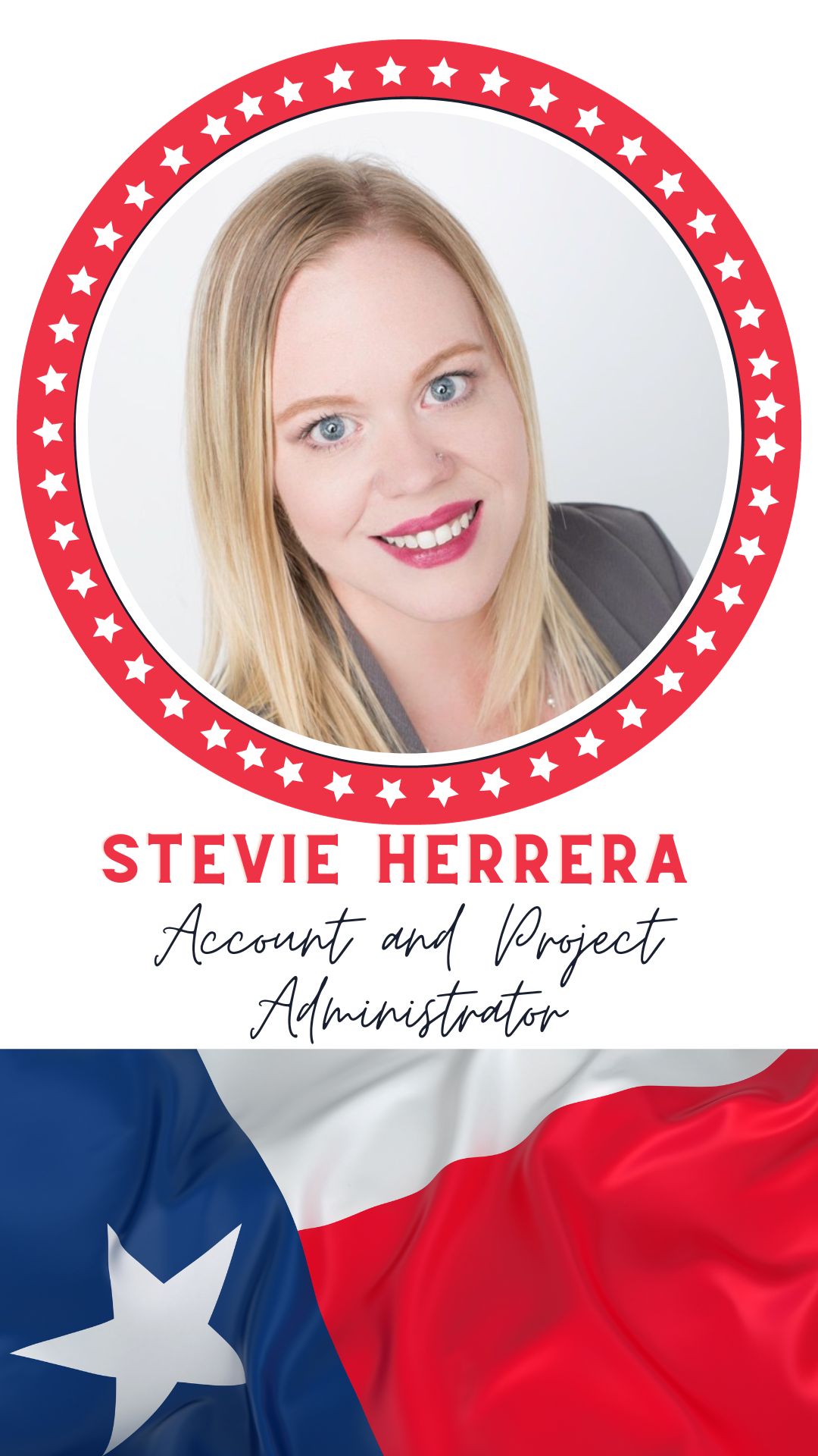 Stevie Herrera, Account and Project Administrator